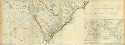 1776 Map Of Map Of North And South Carolina With Their Indian Frontiers - Southern Section
