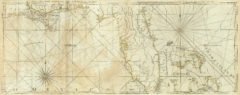 1776 Map of the Coast of West Florida and Louisiana with the Bahama Islands