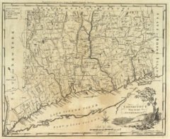 1795 State Map of Connecticut from the best Authorities