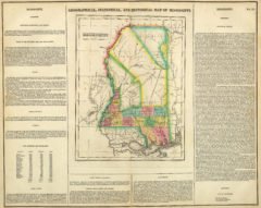 1822 Geographical, Historical and Statistical State Map of Mississippi
