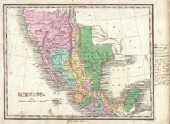 1827 Map of Mexico including Texas and Upper California