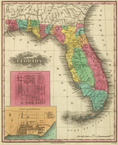 1831 Map of Florida