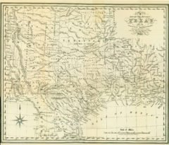 1841 Map of Texas Compiled from Surveys Recorded in the Land Office of Texas