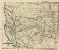 1845 Map of the Indian Territory, northern Texas and New Mexico showing the great western prairies