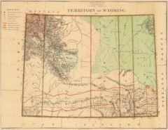 1876 State Map of the Wyoming Territory