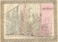 1880 City Map of Detroit