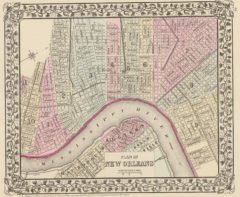 1880 City Map of New Orleans