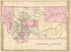 1880 State Map of Montana Territory