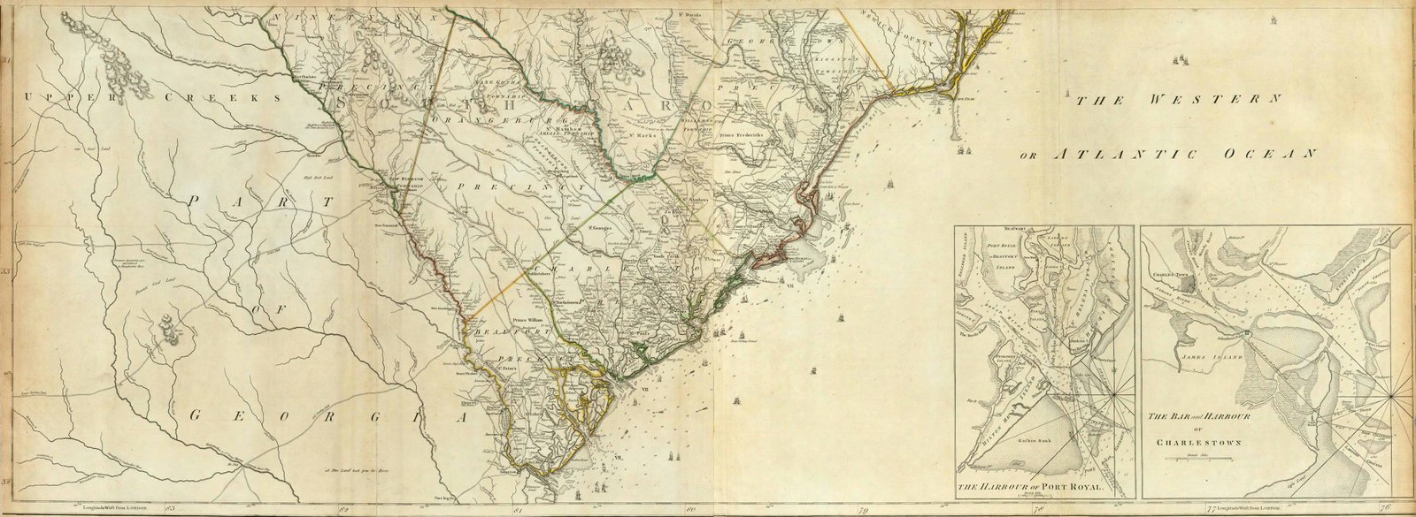 1839 SC MAP Vance Varnville Wagener Ward Old South Carolina History      HUGE 