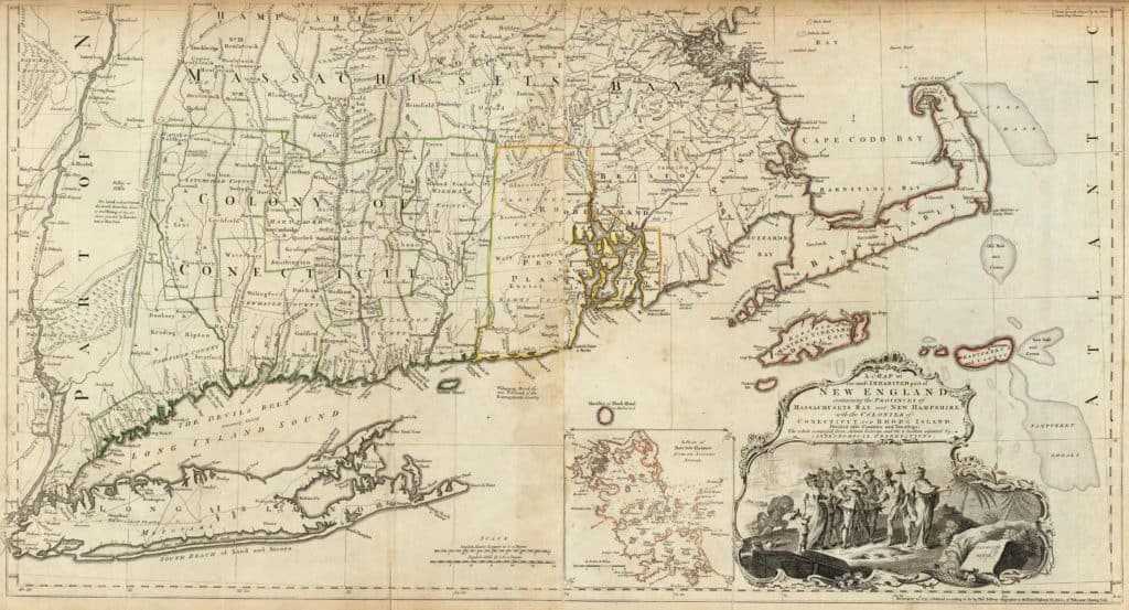 Old Historical City, County and State Maps of Massachusetts