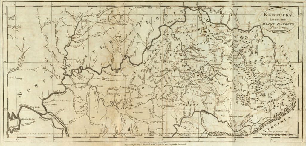 Old Historical State, County and City Maps of Kentucky