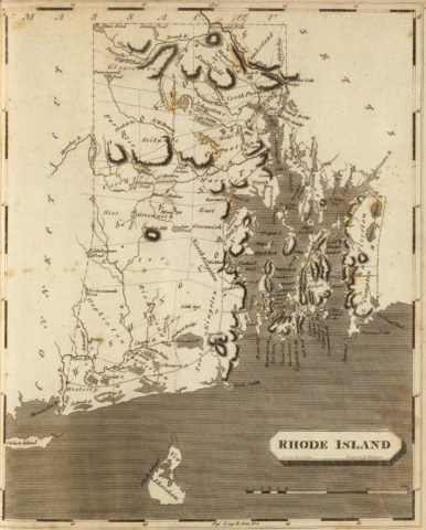 1804 State Map of Rhode Island