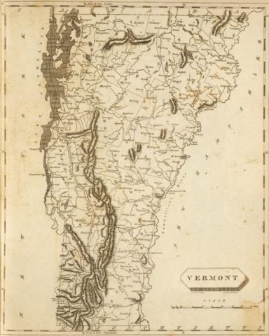 1804 State Map of Vermont