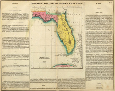 1822 Geographical, Historical and Statistical Map of Florida