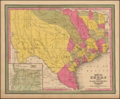 1847 State Map of Texas From the most recent authorities