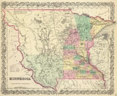 1856 State Map of Minnesota
