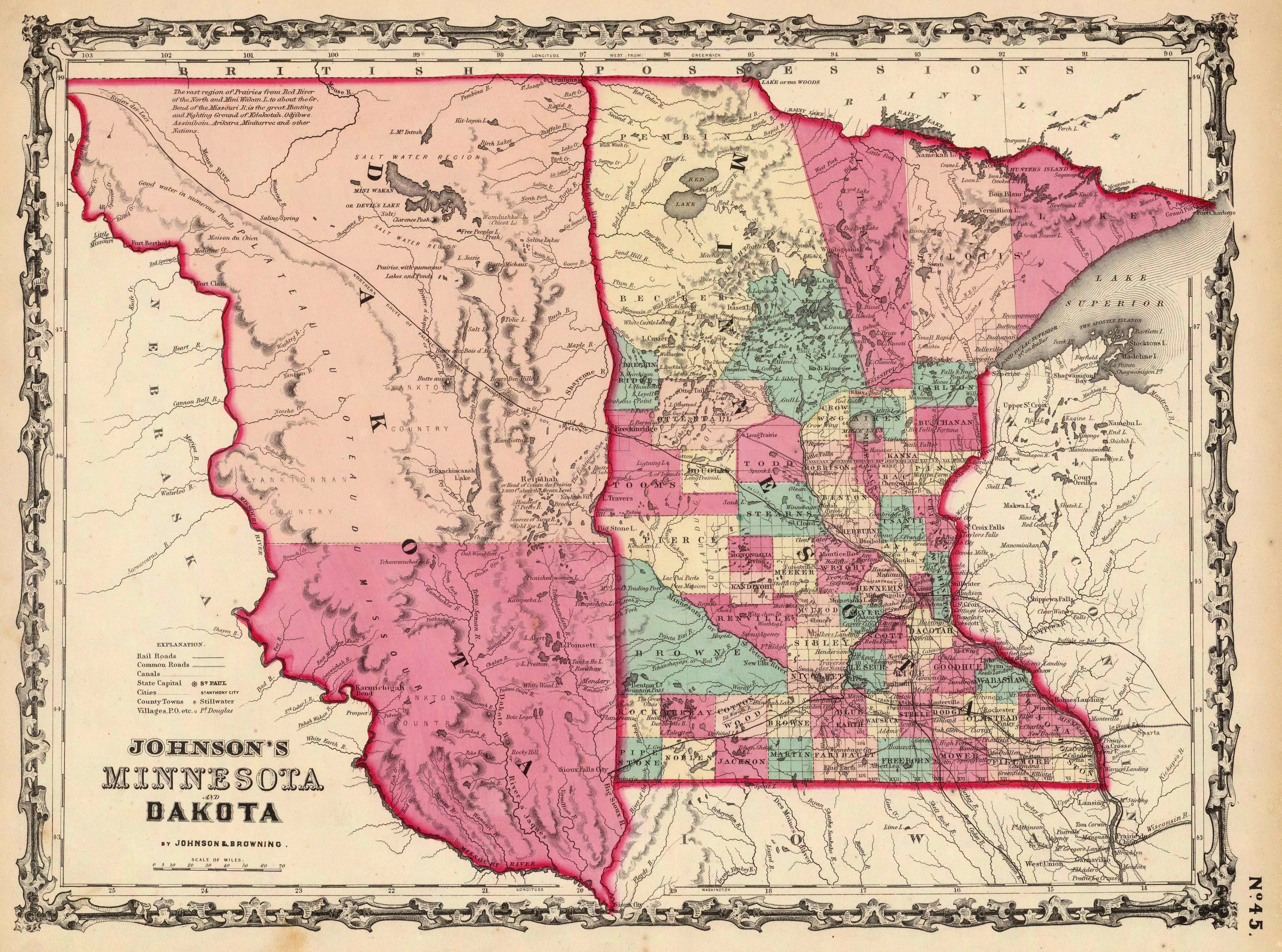 Douglas County Mn Plat Map Old Historical City, County And State Maps Of Minnesota