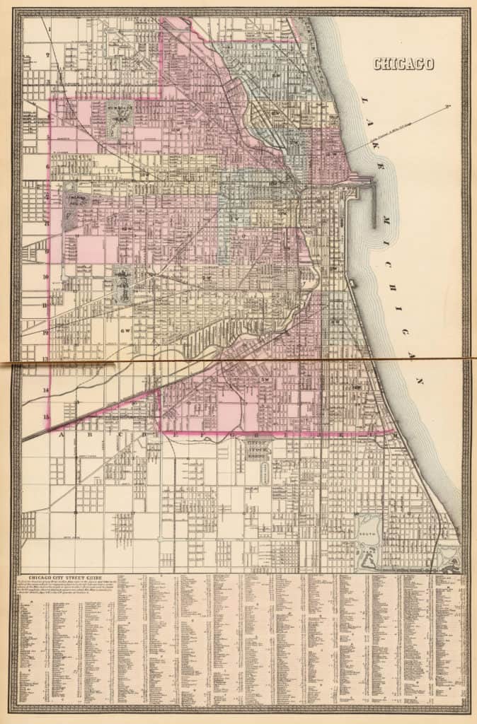 Old Historical City, County and State Maps of Illinios