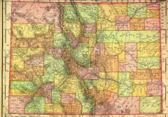 1895 State Map of Colorado
