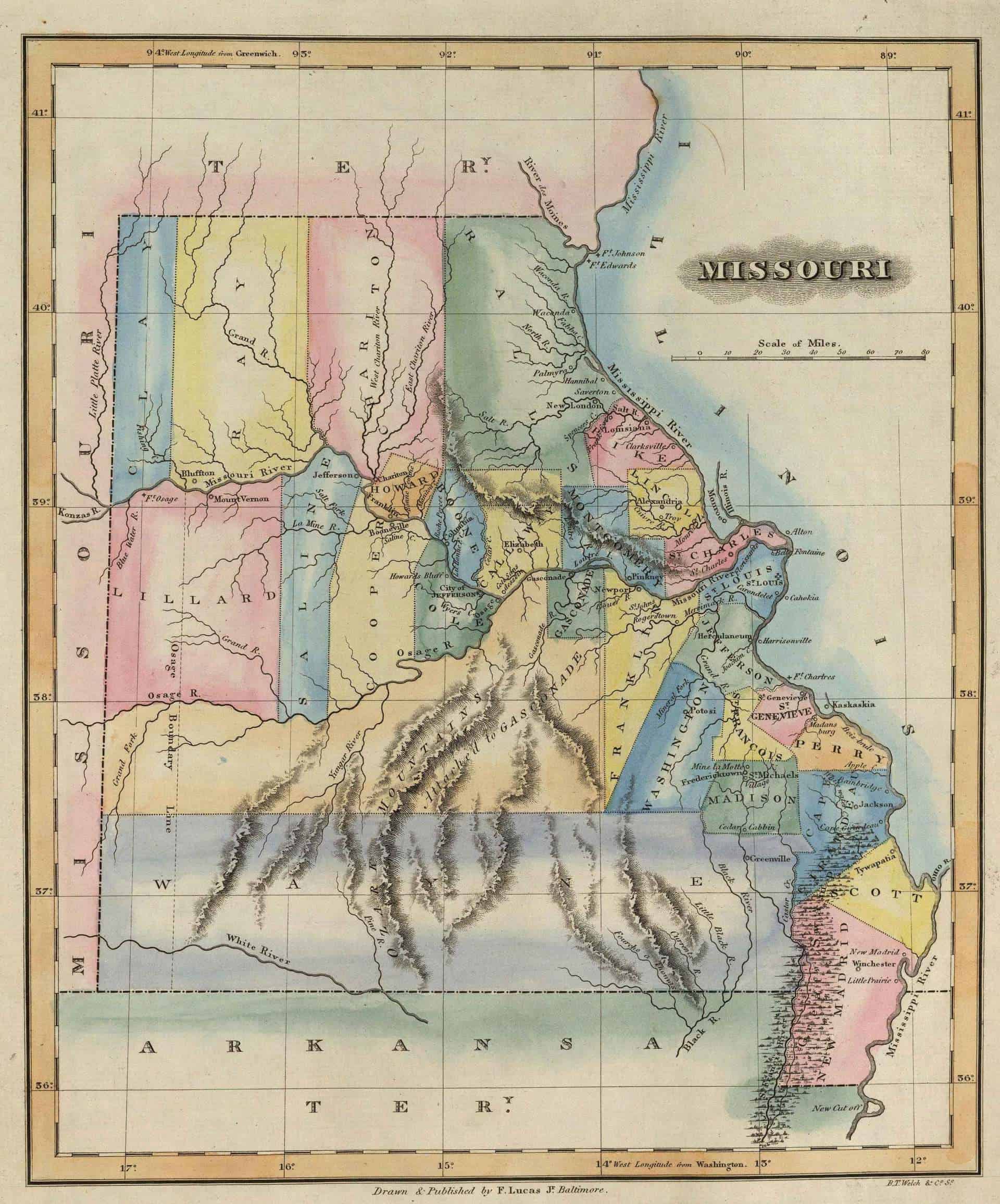 1817 Map of Missouri